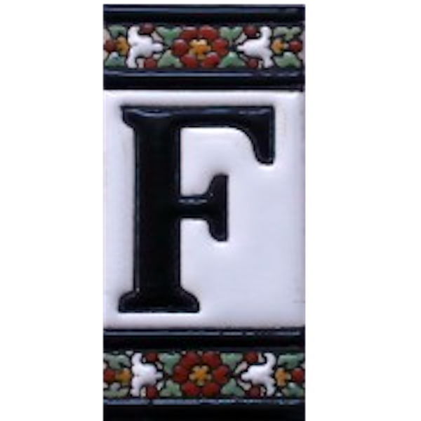 F Цифри и букви 5,5 x 11 см